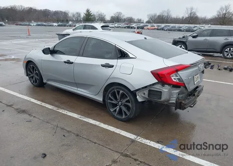 2021 Honda Civic Sport из США, поврежденный, VIN 2HGFC2F87MH519804